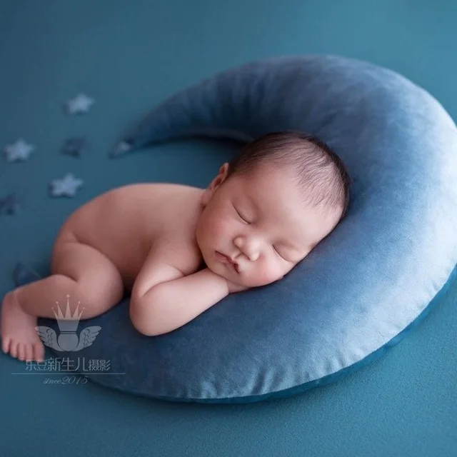 Baby Posing Beans Moon Pillow Stars Set Newborn Photography Assisst Props Infants Photo Shooting Accessories Infant Assistant