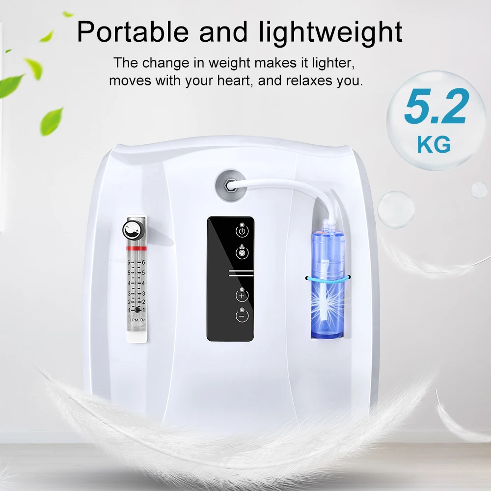 24 Hours Continuous Oxygen Generator Concentrator Household Bar O2 Cylinder Oxygen Tank Air Purifier