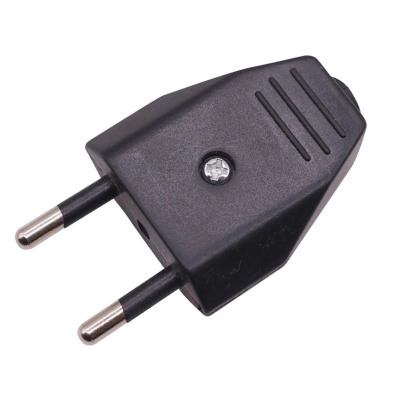 1 Pcs 16A EU 4.8mm AC Electrical Power Rewireable Plug Male For Wire Sockets Outlets Adapter Extension Cord Connector Plug