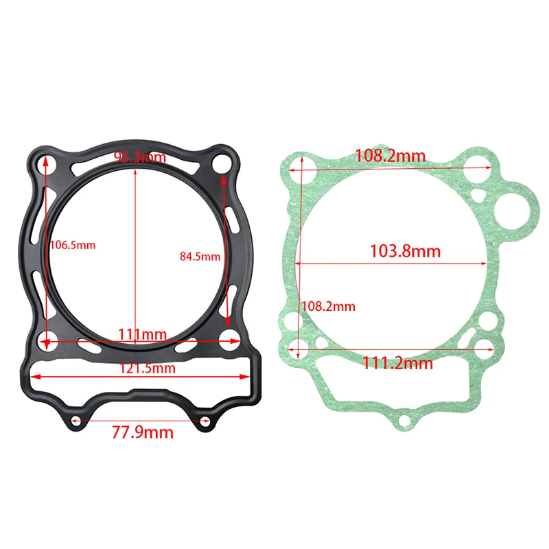 Motocykl motor součástky hlava cylindr gaskets souprava pro YAMAHA WR450F 2007-2015 YZ450F YFZ450 2009 - 2018 YFZ450X neobyčejný edice