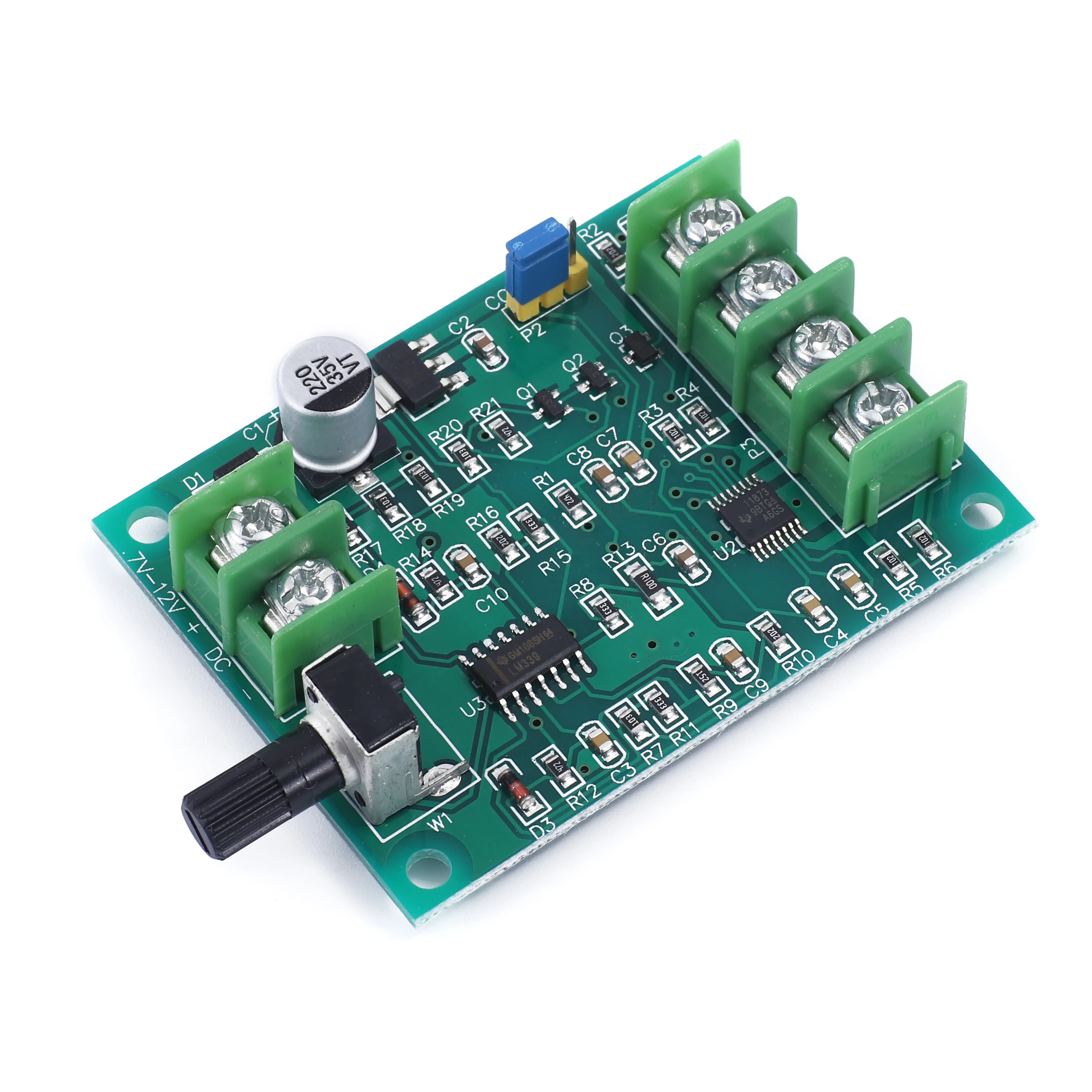 5V 12V Brushless DC Motor Driver Controller Board with Reverse Voltage Over Current Protection for Hard Drive Motor 3/4 Wire