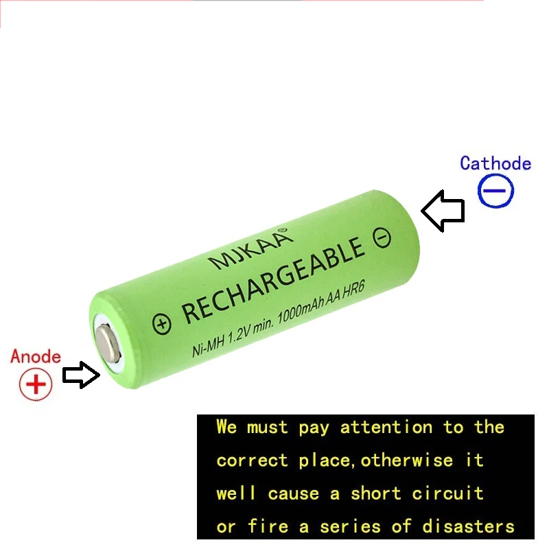 おもちゃ用ni-mhバッテリー,電気自動車用リモコン,aa 1000mah 1.2v,12個,工場価格