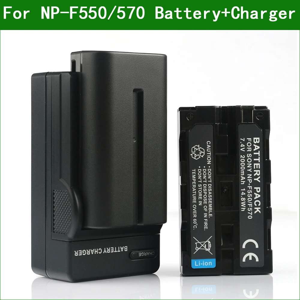 Lanfulang NP-F550 NP F550 Camera Digital Battery &Rapid Charger for Sony CCD-RV100 CCD-RV200 CCD-SC5 CCD-SC9 CCD-SC55 CCD-SC65