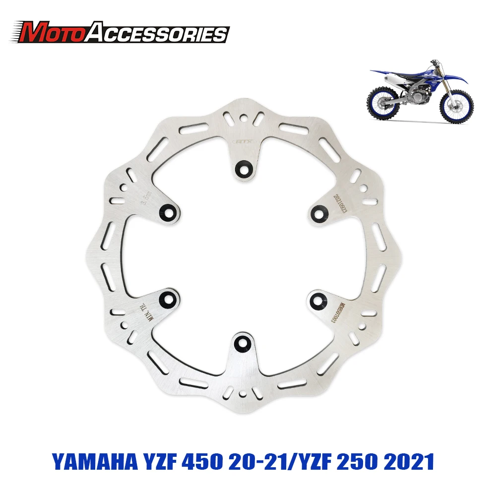 For Yamaha YZF450 2020-2021 YZF250 2021 Rear Brake Disc Rotor MTX Motocross Motorcycles Stainless Steel Rotor Disc Brakes