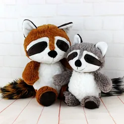 25-55cm Gray Raccoon Plush Toy Lovely Raccoon Cute Soft Stuffed Animals Doll Pillow For Girls Children Kids Baby Birthday Gift