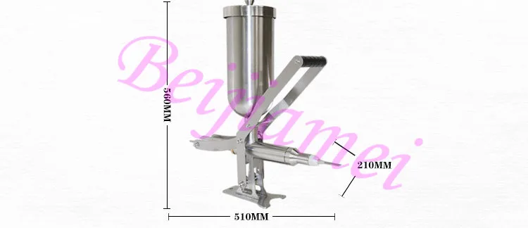 Distributeur commercial de remplissage de beurre de confiture d'acier inoxydable de Machine de remplissage de crème pour les mains de remplissage de Churro de 5L
