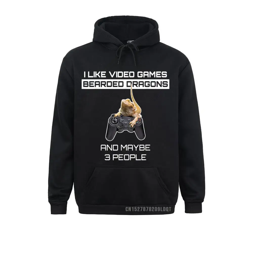 Long Sleeve Hoodies Mens Sweatshirts I Like Video Games Bearded Dragons And Maybe 3 People Funny Crazy Hoods Coupons