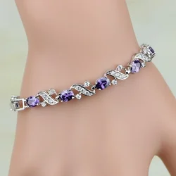 Exquisite and Simple Inlaid Zircon Metal Bracelet Ladies Sweet Date Birthday Wedding Gift Christmas Jewelry Gift