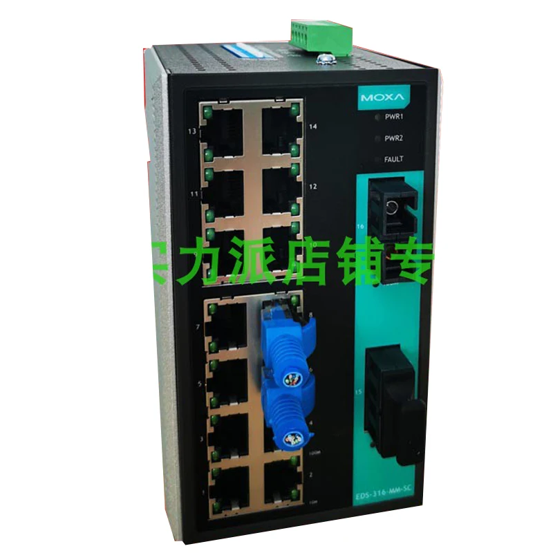 

New Original Spot Photo For MOXA EDS-316-MM-SC 16-Port Unmanaged Switch Multi-mode