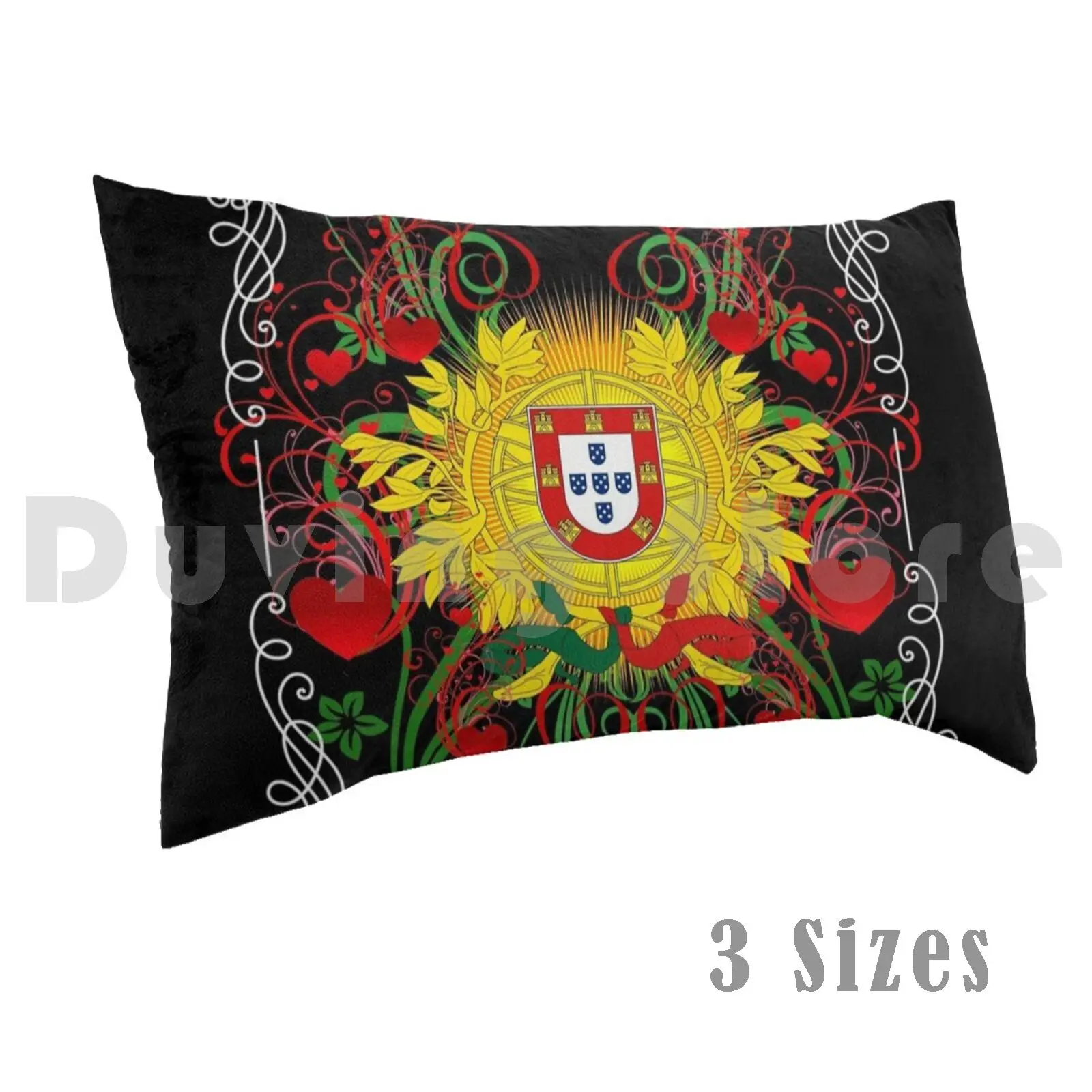 Funda de almohada Art Portugal 312 Portugal Galo Barcelos Azores Heart