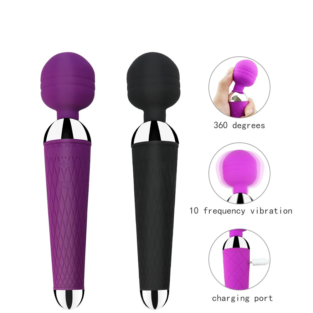 20 Speeds Powerful Vibrator AV Rod Magic-Wand Clitoris Stimulator Sex Toys for Women G Spot Massager Adult Female Erotic Product