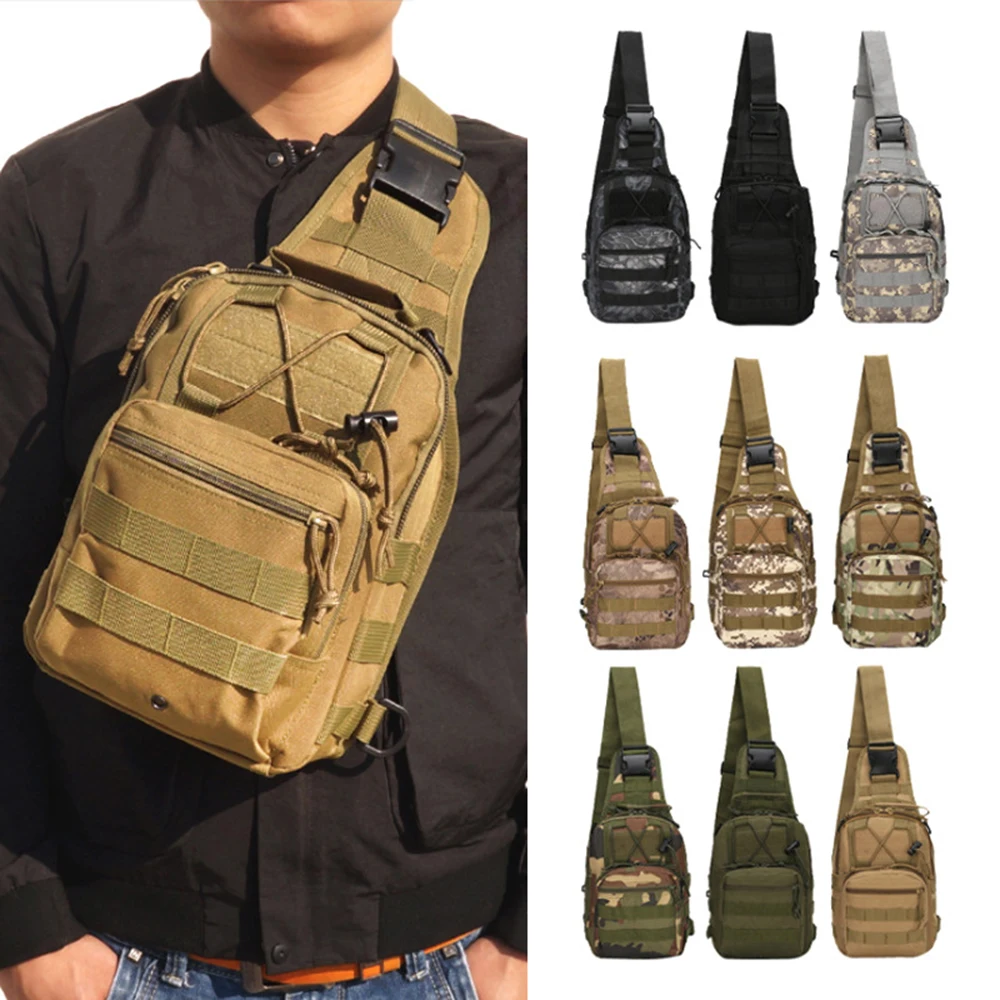 

Outdoor Military Shoulder Bag Tactical Molle Backpack Fishing Hiking Camping Hunting Daypack Sport Climbing Camouflage Backpack