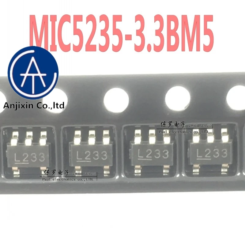 10 Uds 100% original y Nuevo regulador de voltaje MIC5235-3.3BM5 MIC5235-3.3YM5 pantalla de seda L233 de stock real