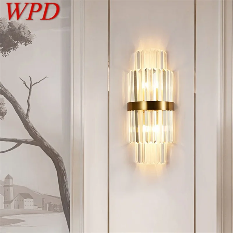 

WPD Simple Wall Lamp Modern LED Indoor Crystal Light Sconces Fixtures Decorative For Home Bedroom