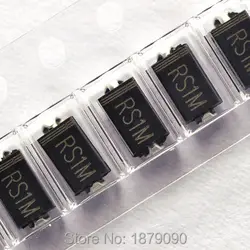 100PCS RS1A=FR101 RS1B=FR102 RS1D=FR103 RS1G=FR104 RS1J=FR105 RS1K=FR106 RS1M=FR107 1A 50V 100V 400V 600V 800V 1000V SMA
