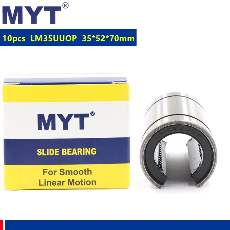 

10pcs MYT high precision LM35UUOP Linear Bearing LM35OP Open Linear Bushing motion bearings 35*52*70mm LM35UU-OP CNC parts