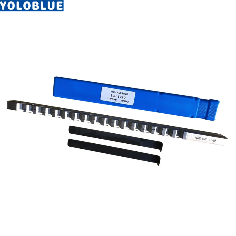 tipo Push Keyway Broach Cortador & Shim Hss Alta Velocidade Aço Cnc Ferramenta de Corte com Calços Novo 12 mm d