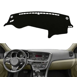 Car Dashboard Mat DashMat Dash Cover Black Polyester Pad For Kia Optima / K5 2011 2012 2013 2014 2015 LHD Only