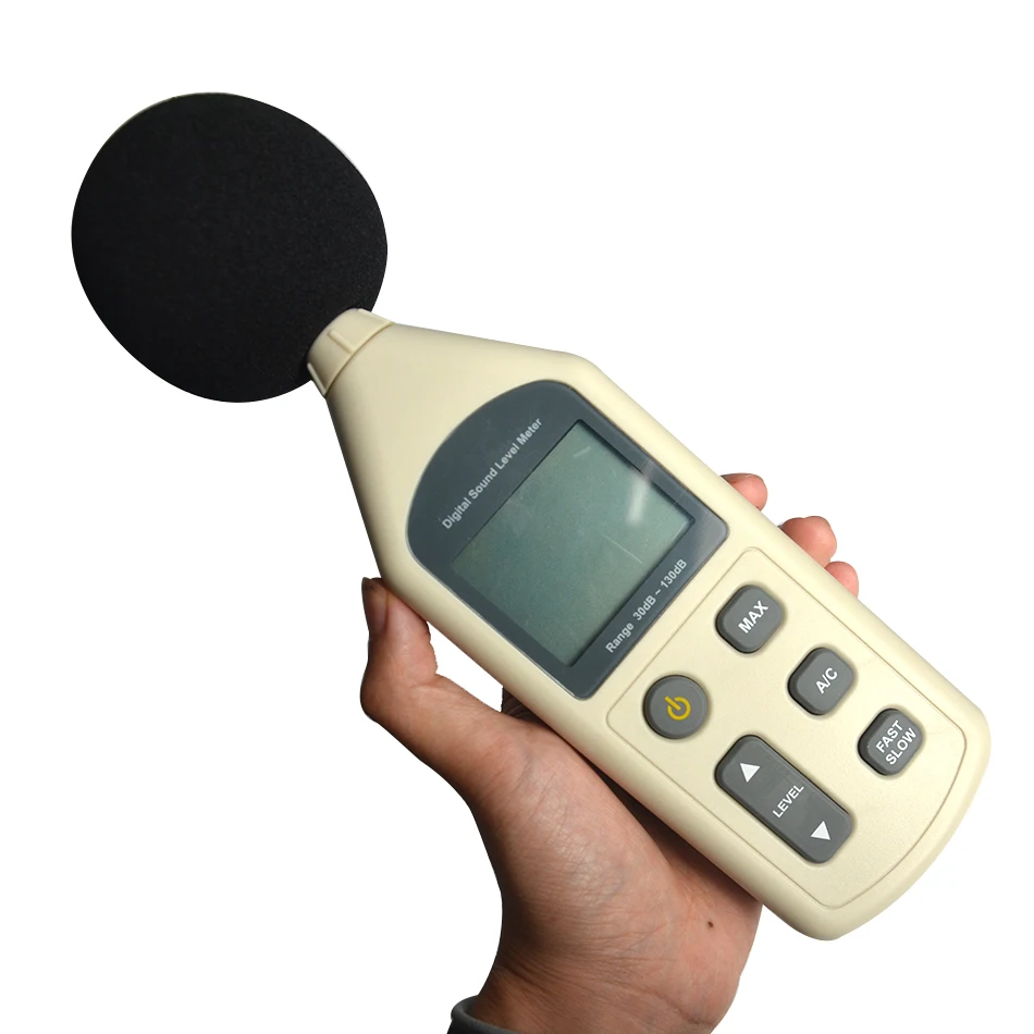 

High Quality 40-130 db Mini Digital Sound Level Meter Noise Decibel Volume Monitor Sound Range Handheld Measuring Instrument