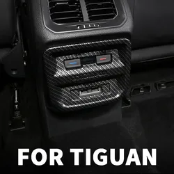 Rear vent frame rear kick protection cover decorative cover accessories For VW Volkswagen Tiguan mk2 2016 2017 2018 2019 2020