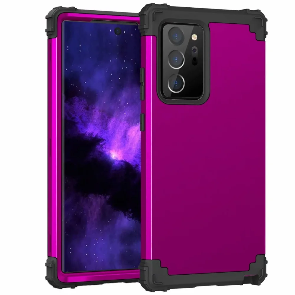 Heavy Duty Hybrid Sturdy Armor Defender High Impact Shockproof Protective Cover Case For Samsung Galaxy Note 20 Ultra/Note 20
