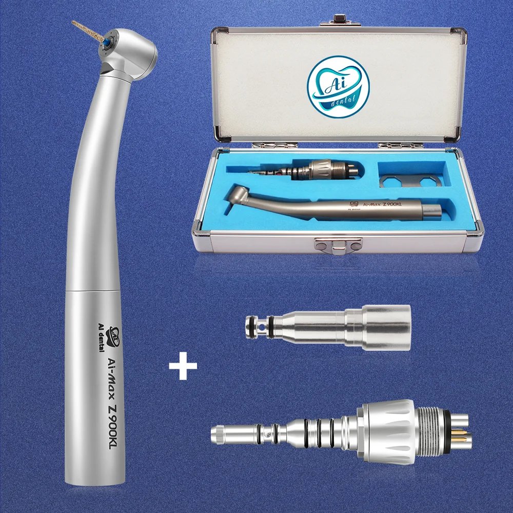 AI-Z900KL-KCL6 Teeth Whitening Z900KL Standard Head Dental 6 Holes K-Coupling High Speed Handpiece Drill Polishing Kit Supply