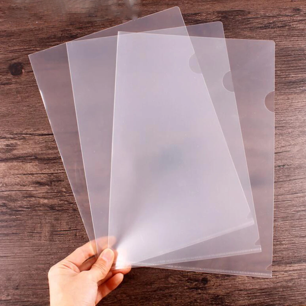 10PCS Clear Presentation Files Paper Cover Transparent Binding PVC Report A4 Cover For Business Documents School Projects