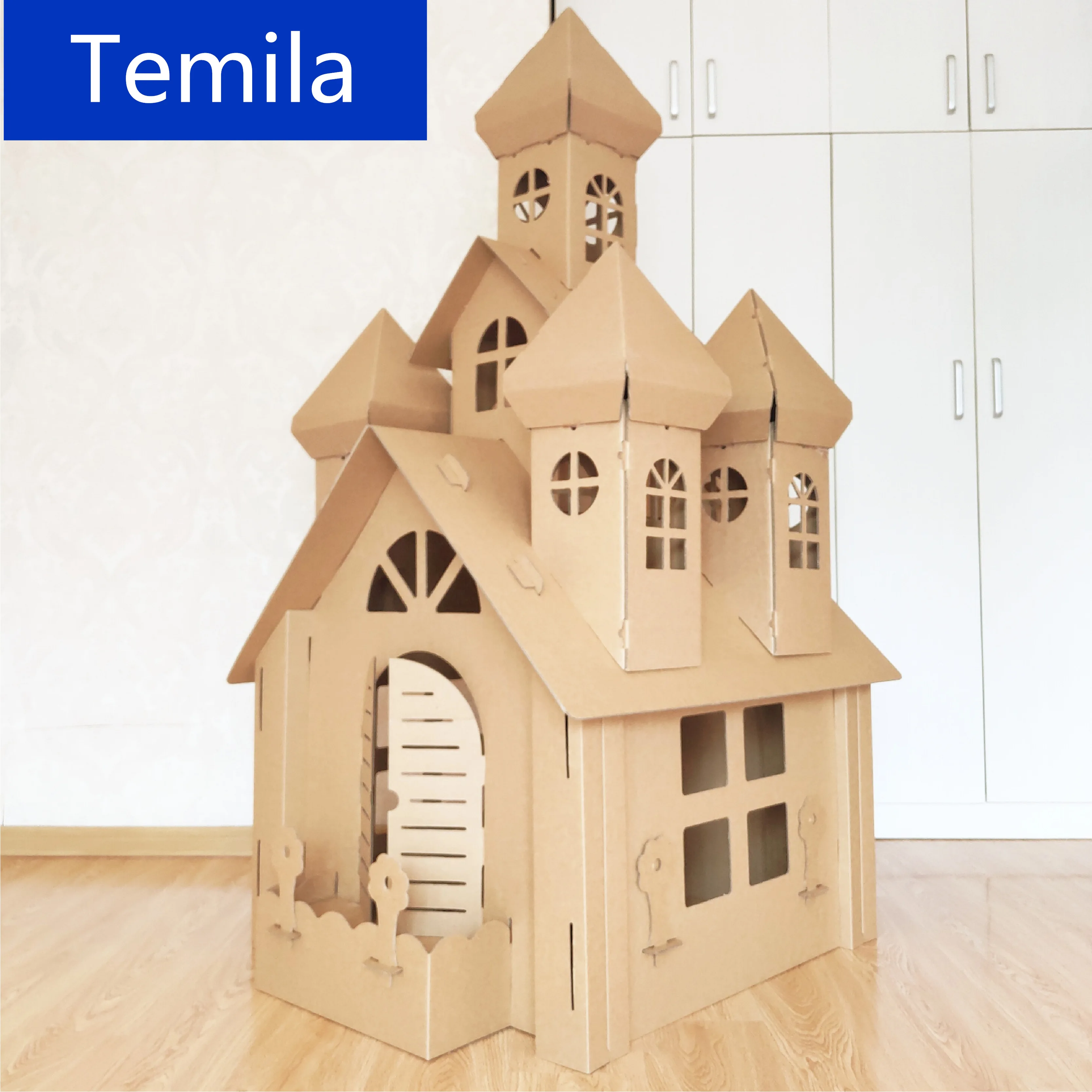 [Engraçado] crianças tenda diy graffiti desenho castelo papel tenda palácio de papel crianças indoor ao ar livre jogo tenda quarto casa presente do bebê