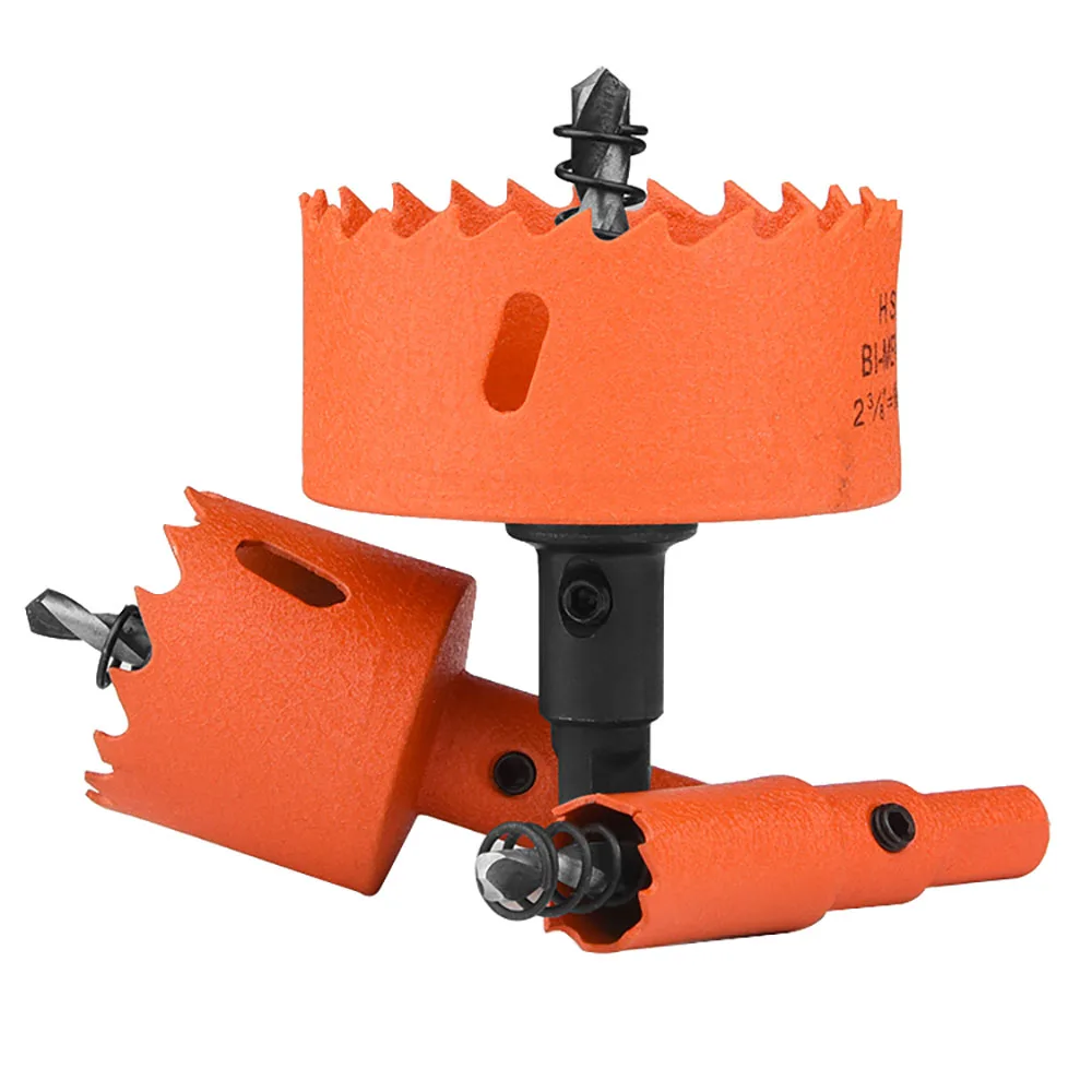 1PCS Bi Metal Hole Saw 16-250Mm HSS Drill Bit Arbor Pilot Kayu Logam Plasitc Cutter