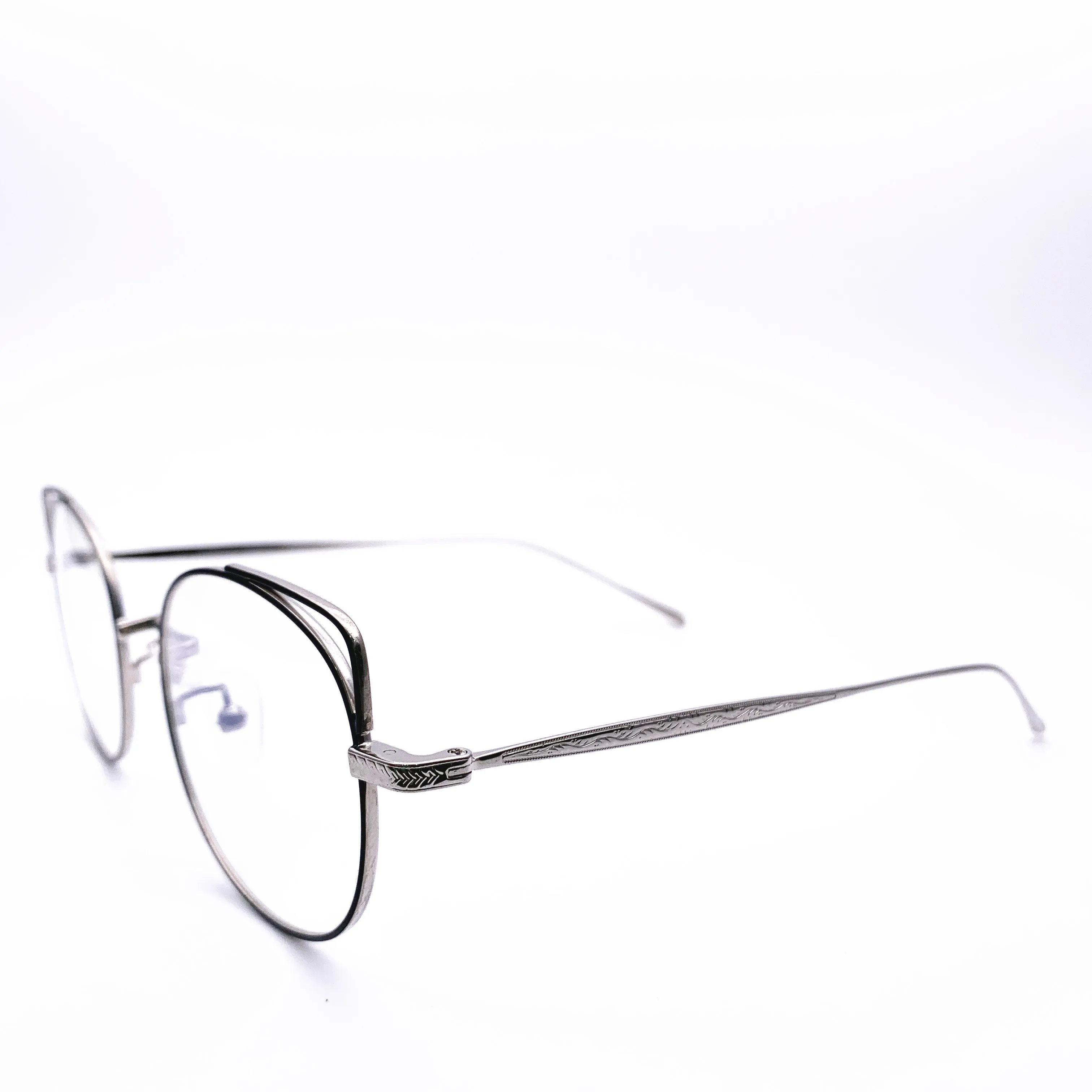 Belight Optical  Vintage Cute Cat Eye Shape Titanium Eyeglasses Frame Women Prescription Spectacle  Glasses Transparent 1987