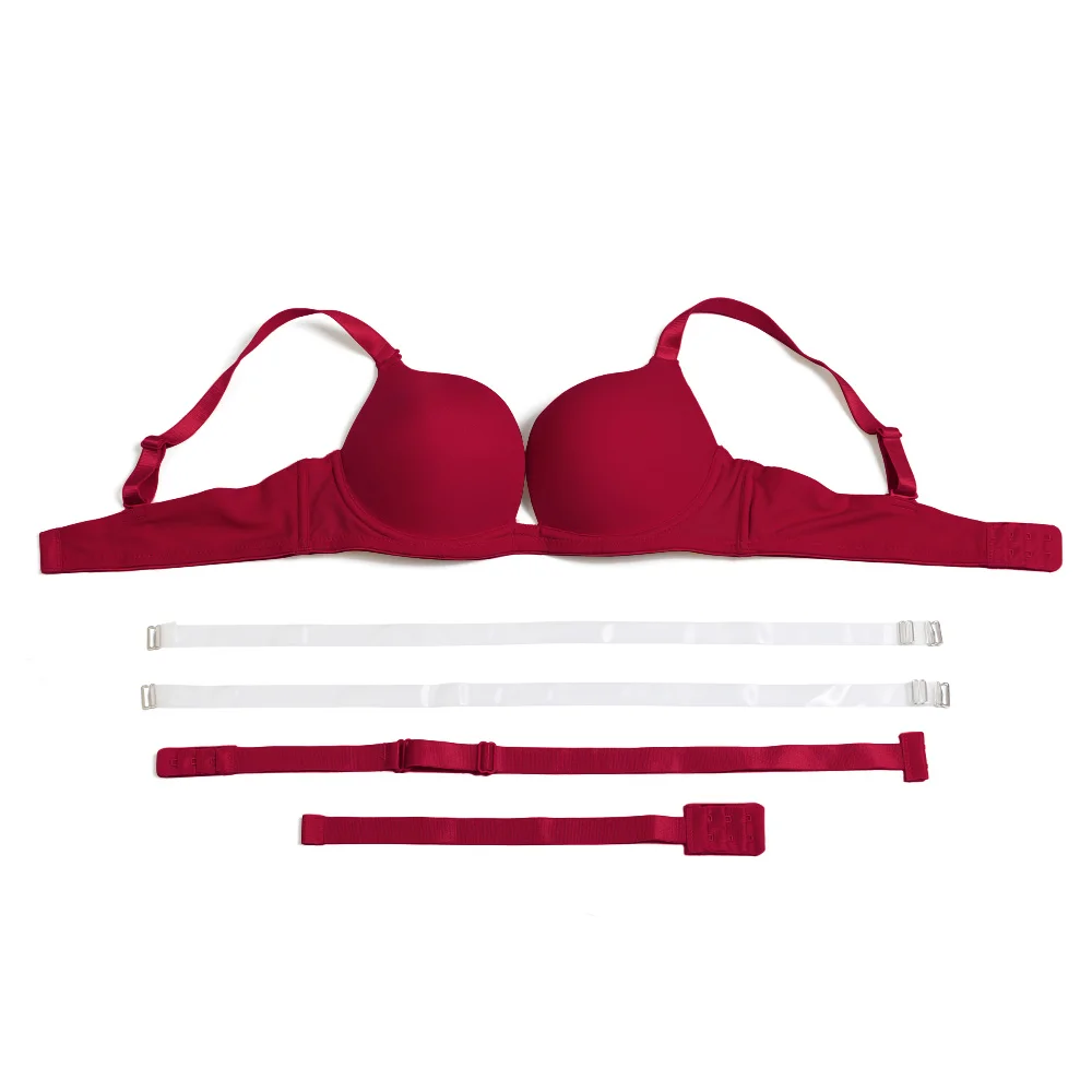 Hot Sales Sexy Women Low Cut Criss Cross Magic Convertible Bandage Underwire Padded Push Up Bras Multiway Adjusted Lingerie