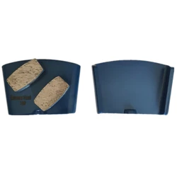 EZ01 Metal Bond HTC Diamond Grinding Pads for EZ Change Concrete Floor Grinder EZ Diamond Grinding Tools with Two Drum Segments