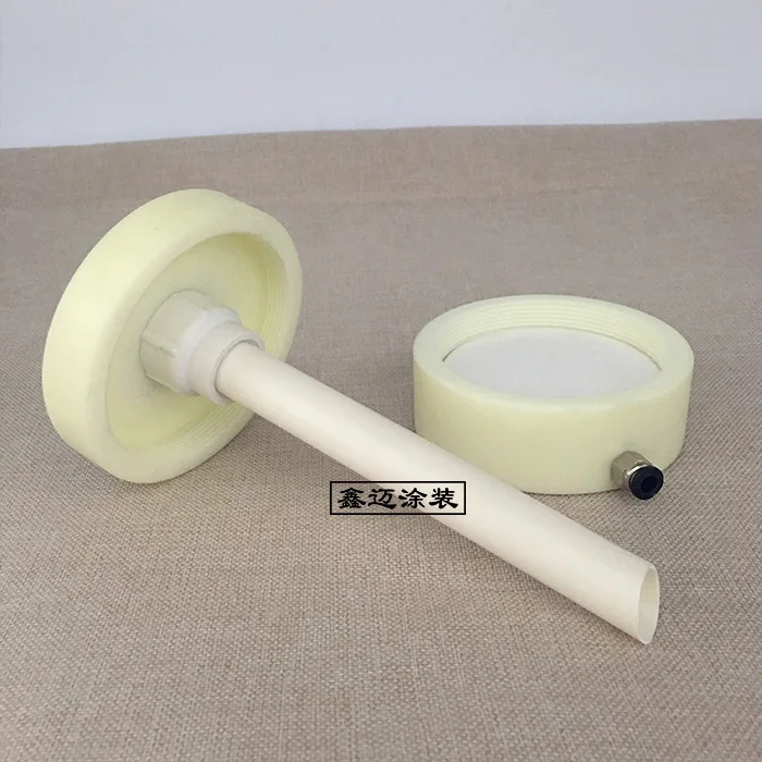 Electrostatic Powder Coating Hopper Experimental Small Powder Cup Plexiglass with Fluidizing Plate and Powder Pump