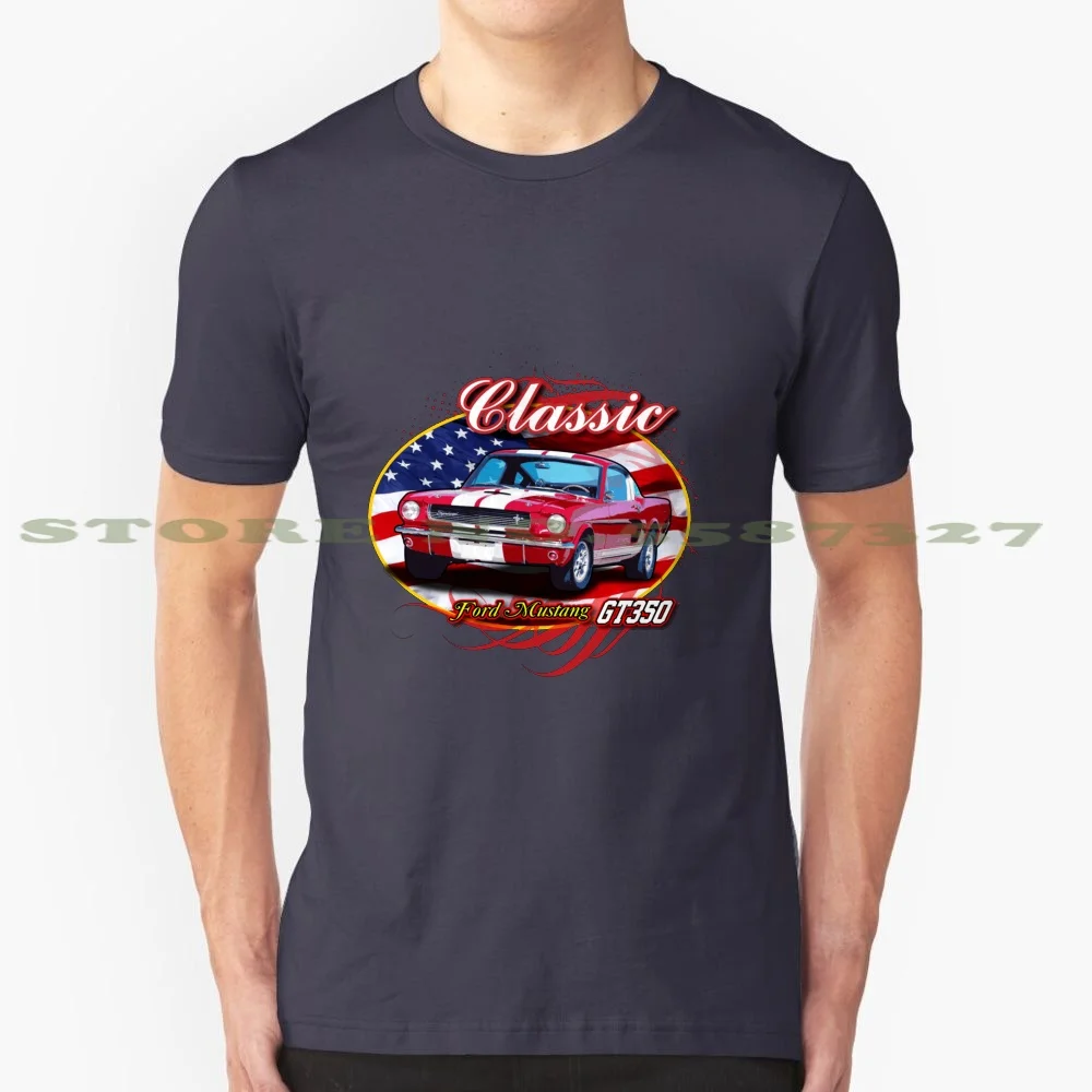 Gt350 In Red 100% Pure Cotton T-Shirt Custom Cars V8 American Classic Shelby