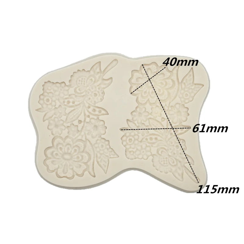 Vintage Lace Flower Resin mold cake chocolate lace decoration DIY dessert candy pastry fondant Silicone mold kitchen baking tool