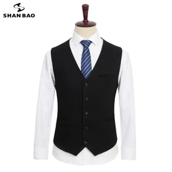 5XL 6XL 7XL 8XL 9XL high quality wool suit vest 2020 autumn winter brand clothing business gentleman men's big size casual vest