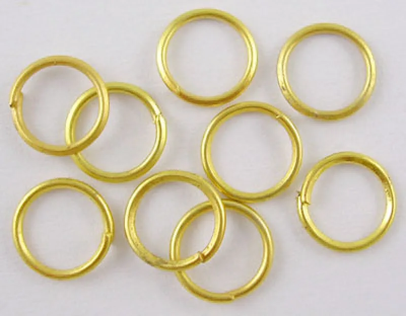 

Iron Jump Rings Close but Unsoldered Nickel Free Golden 4/5/6/7/8mm Single Loops Jump Rings & Split Ring For Jewelry Making