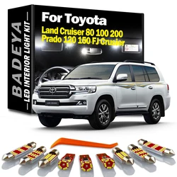 BADEYA LED Interior Map Dome Light Kit For Toyota Land Cruiser 80 100 200 Prado 120 150 FJ Crusier Accessories Led Bulbs Canbus