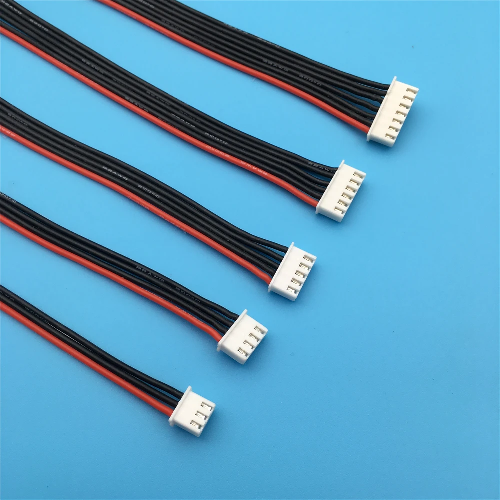 5pcs 2s 3s 4s 5s 6s LiPo Battery Balance Charger Plug Line Extension cord Wire Balancer Connector cable