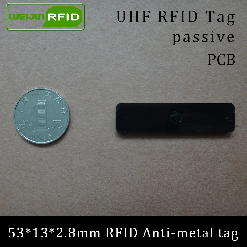 

Металлическая метка UHF RFID 915 МГц 868 МГц Alien Higgs3 EPCC1G2 6C 53*13*2,8 мм с фиксированными цитатами, управление смарт-картой на печатной плате, пассивные метки RFID