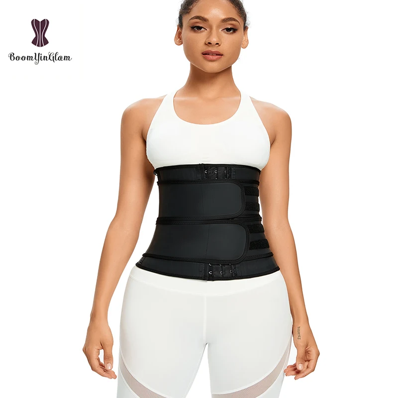 Non-Detachable 3 Hooks 25 Robs Girdle Belts Slimming Corset Women Double Strap Belt Waist Trainer With Modeling Strap