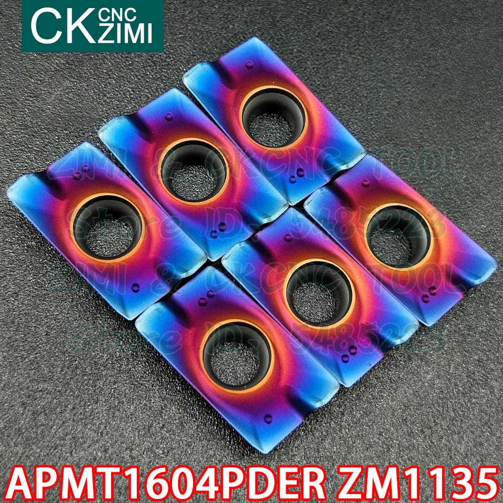 APMT1604PDER ZM1135 APMT 1604 PDER carbide inserts milling inserts tools CNC metal lathe tools milling cutting tools for steel