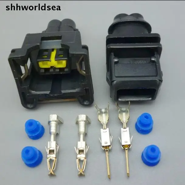 worldgolden 5/30/100set 3.5mm 2pin kit connector 85202-1 female male plug EV1 for japan car