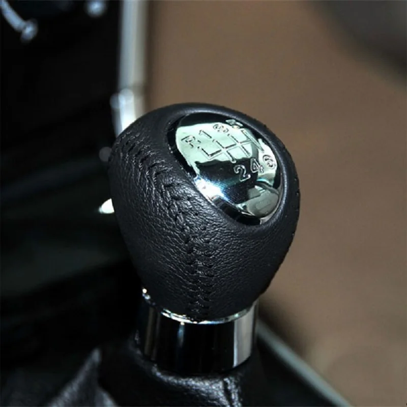 5/ 6 Speed Car Shift Gear Knob PU Leather Boot Gaitor For MAZDA 6 2002 2003 2004 2005 2006 2007 Car Styling Accessories