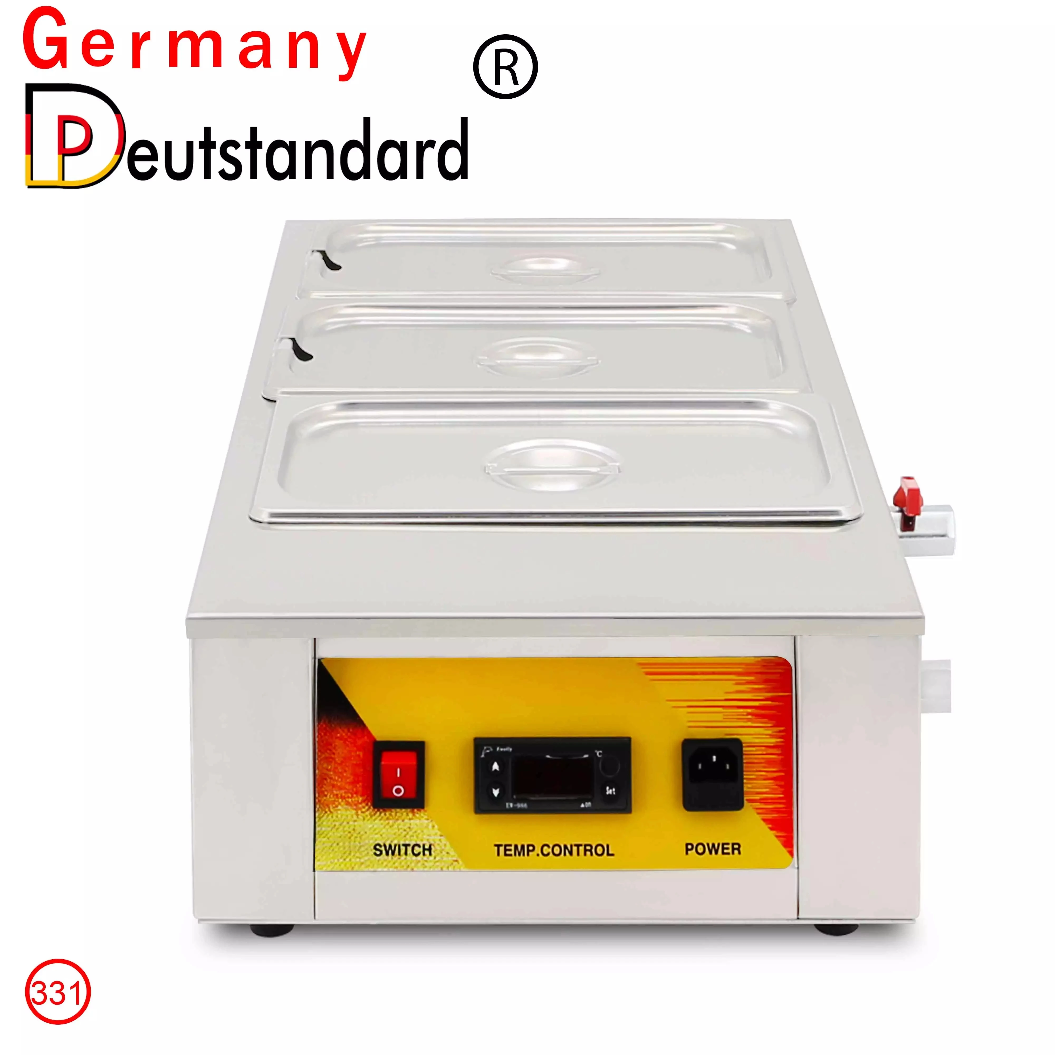 Máquina de fusão de chocolate comercial display digital painel com três cilindros mais quente fabricante de têmpera de chocolate com ce