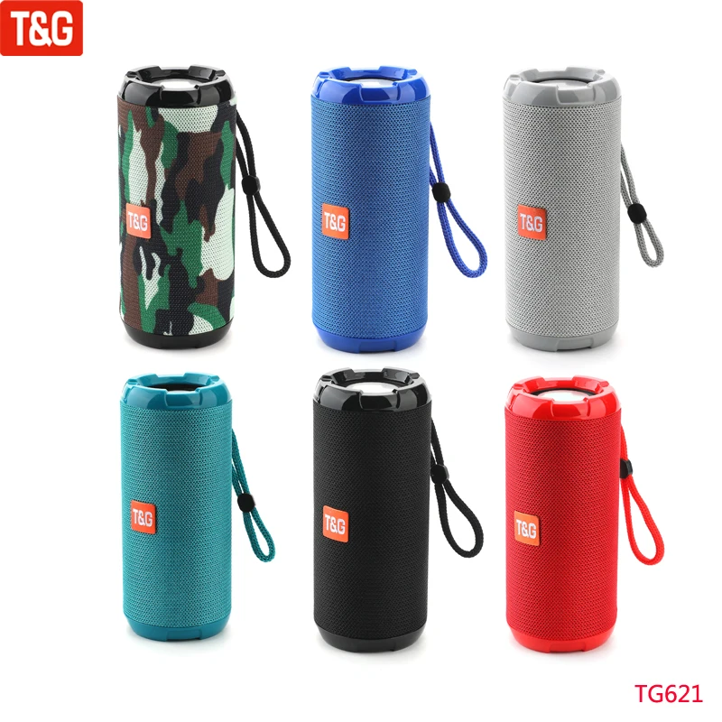 T&G TG621Wireless Bluetooth Speaker  Outdoor Waterproof Subwoofer Bluetooth Speaker Portable 3D Stereo Speaker Support FM TWS TF