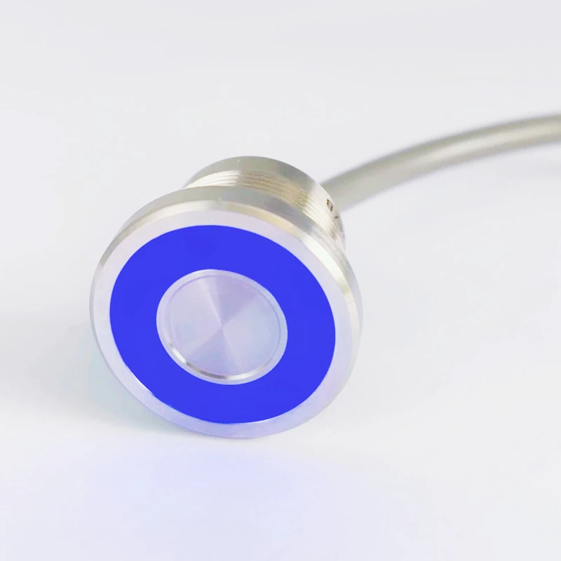 

ELEWIND 22 мм нержавеющая сталь IP68 водонепроницаемый большой кольцевой пьезопереключатель с подсветкой (PS225P10YSS1G05L с кабелем 1 м, Rohs,CE)