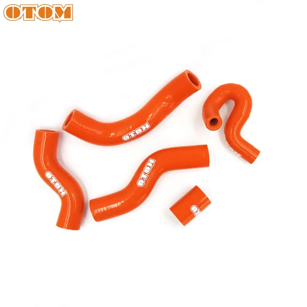 OTOM For KTM EXC SXF XCF-W HUSQVARNA FE TC FX 250 450 500 Motorcycle Silicone Radiator Hose Kit Engine Coolant Water Hose ORANGE