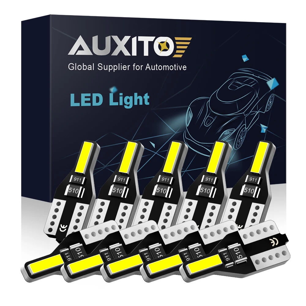 AUXITO 10x LED T10 W5W Car Bulb Signal Lamp For Mazda 3 6 CX-5 323 5 CX5 2 626 Spoilers MX5 CX 5 GH 6000K 12V Led Auto Lamps