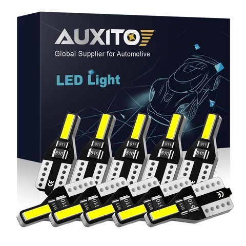 Автомобильная светодиодная лампочка AUXITO 10x T10 W5W, сигнальная лампа для Mazda 3 6 CX-5 323 5 CX5 2 626 Спойлеры MX5 CX 5 GH 6000K 12 в светодиодный автомобильные лампы